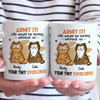 Life Would Be Boring Without Us - Cat Personalized Custom Mug - Father's Day, Gift For Pet Owners, Pet Lovers