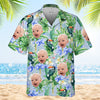 Custom Photo Tropical Bird Flower Pattern - Family Personalized Custom Unisex Tropical Hawaiian Aloha Shirt - Summer Vacation Gift, Gift For Family Members