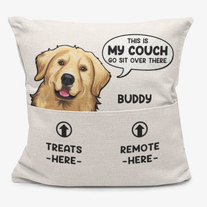 Go Sit Over There - Dog & Cat Personalized Custom Pocket Pillow - Gift For Pet Owners, Pet Lovers