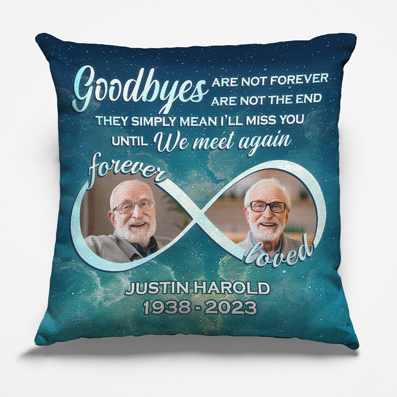 Custom Photo Hug This Pillow When You Miss Me - Memorial Personalized Custom Pillow - Sympathy Gift For Family Members