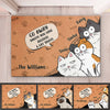 Go Away Unless You Have Wine & Cat Treats - Cat Personalized Custom Decorative Mat - Gift For Pet Owners, Pet Lovers