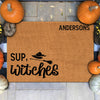 Sup Witches - Family Personalized Custom Home Decor Decorative Mat - Halloween Gift For Family Members
