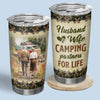 I Want To Hold Your Hand At 80 - Camping Personalized Custom Tumbler - Gift For Camping Lovers
