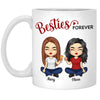 We're Besties Forever - Bestie Personalized Custom Mug - Gift For Best Friends, BFF, Sisters