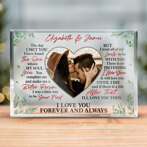 The Beginning Of Forever - Couple Personalized Custom Rectangle Shaped