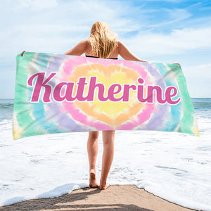 The Beach Is Calling - Family Personalized Custom Beach Towel - Summer Vacation Gift, Birthday Pool Party Gift For Family Members