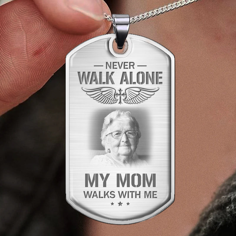 Custom Photo I Will Carry You With Me - Memorial Personalized Custom Necklace - Sympathy Gift, Gift For Family Members
