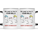 Thanks For Not Swallowing Us - Family Personalized Custom Accent Mug - Father's Day, Mother's Day, Birthday Gift For Dad, Mom