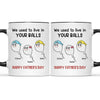 Thanks For Not Swallowing Us - Family Personalized Custom Accent Mug - Father's Day, Mother's Day, Birthday Gift For Dad, Mom