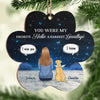 Your Unconditional Love And Playful Paws - Memorial Personalized Custom Ornament - Wood Flower Shaped - Christmas Gift, Sympathy Gift For Pet Owners, Pet Lovers