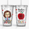 It's A Good Day To Teach Tiny Humans - Teacher Personalized Custom Clear Acrylic Tumbler - Gift For Teacher, Back To School