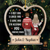 I Met You I Liked You I Love You - Couple Personalized Custom Ornament - Acrylic Custom Shaped - Christmas Gift For Husband Wife, Anniversary