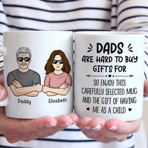 Enjoy The Gift Of Having Me As A Child - Family Personalized Custom Mug - Father's Day, Birthday Gift For Dad