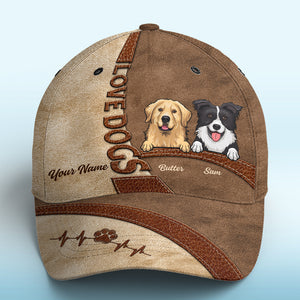 Happiness Is A Wagging Tail - Dog Personalized Custom Hat, All Over Print Classic Cap - Gift For Pet Owners, Pet Lovers