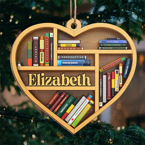 It's A Good Day To Read - Personalized Custom Ornament - Wood Heart Shaped - Christmas Gift For Book Lovers