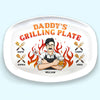My Dad Is The Best Cook - Family Personalized Custom Platter - Father's Day, Birthday Gift For Dad