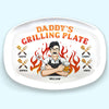 My Dad Is The Best Cook - Family Personalized Custom Platter - Father's Day, Birthday Gift For Dad