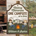 Custom Name RV Camping Gifts for Couples - Personalized Wood Sign