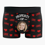 Custom Photo My Property - Funny Personalized Custom Boxer Briefs, Men's Boxers - Birthday Gift For Boyfriend, Husband, Anniversary