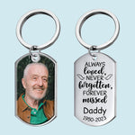 Custom Photo Memorial Dad Gifts - Personalized Keychain