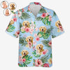 Custom Photo Summer Is In The Air - Dog & Cat Personalized Custom Unisex Tropical Hawaiian Aloha Shirt - Summer Vacation Gift, Gift For Pet Owners, Pet Lovers