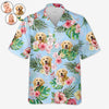 Custom Photo Summer Is In The Air - Dog & Cat Personalized Custom Unisex Tropical Hawaiian Aloha Shirt - Summer Vacation Gift, Gift For Pet Owners, Pet Lovers