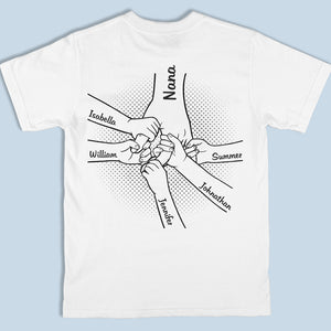 Together, We're Stronger - Family Personalized Custom Unisex Back Printed T-shirt, Hoodie, Sweatshirt - Birthday Gift For Mom, Grandma