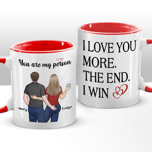 I Love You More Than I Can Say - Couple Personalized Custom Accent Mug - Gift For Husband Wife, Anniversary