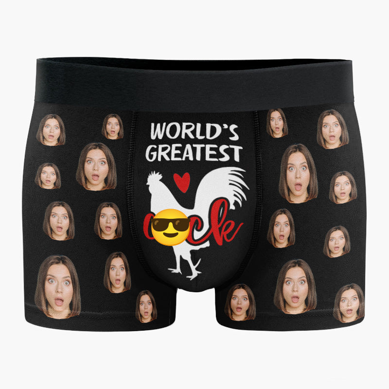 Custom Personalized Boxers Cock Owner Mens Underwear Funny Gift