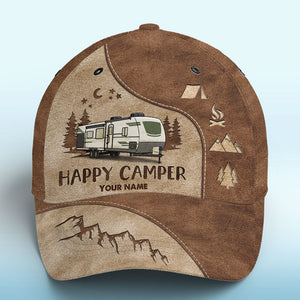 Camp Hair Don't Care - Camping Personalized Custom Hat, All Over Print Classic Cap - Gift For Camping Lovers