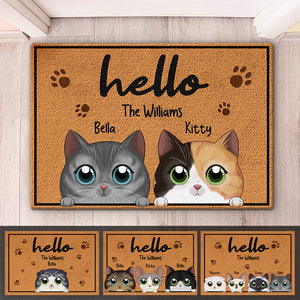 Hey There Cats And Kittens - Cat Personalized Custom Decorative Mat - Gift For Pet Owners, Pet Lovers