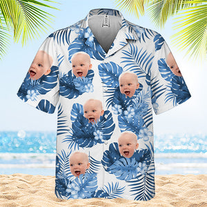 Custom Photo Summer Time - Family Personalized Custom Unisex Tropical Hawaiian Aloha Shirt - Summer Vacation Gift, Gift For Family Members