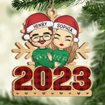 Custom Name Christmas Couple Gifts - Personalized Ornament
