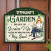 Garden, Where I Find My Soul - Garden Personalized Custom Shaped Home Decor Wood Sign - House Warming Gift For Gardening Lovers