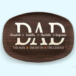 Custom Name Dad Gifts for Fathers - Personalized Platter