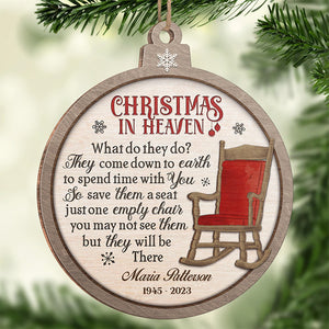They Will Always Be There - Memorial Personalized Custom Ornament - Wood Round Shaped - Christmas Gift, Sympathy Gift For Family Members
