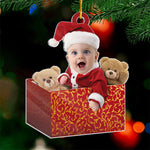 Custom Photo Christmas Baby Gifts - Personalized Ornament