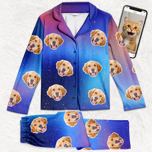 Custom Photo Less People More Dogs - Dog & Cat Personalized Custom Face Photo Pajamas - Christmas Gift For Pet Owners, Pet Lovers