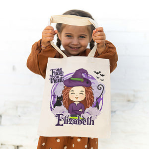 The Cutest Pumpkin In The Patch - Family Personalized Custom Tote Bag - Halloween Gift For Kid