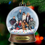 Custom Photo The Greatest Gift Is Family, Wrapped In Love - Family Personalized Custom Ornament - Acrylic Custom Shaped - Christmas Gift For Family Members