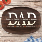 Custom Name Dad Gifts for Fathers - Personalized Platter