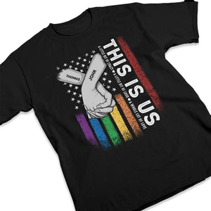 This Is Us A Whole Lot Of Love - Couple Personalized Custom Unisex T-shirt, Hoodie, Sweatshirt - Gift For Husband Wife, Anniversary, LGBTQ+