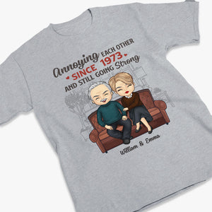 We Annoying Each Other & Still Going Strong - Couple Personalized Custom Unisex T-shirt, Hoodie, Sweatshirt - Gift For Husband Wife, Anniversary