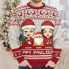 Season's Greetings From Furry Family - Dog & Cat Personalized Custom Ugly Sweatshirt - Unisex Wool Jumper - Christmas Gift For Husband Wife, Pet Owners, Pet Lovers
