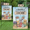 Beware Spoiled Rotten Dogs Live Here - Dog Personalized Custom Flag - Gift For Pet Lovers, Pet Owners