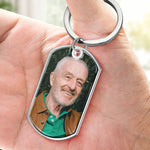 Custom Photo Memorial Dad Gifts - Personalized Keychain