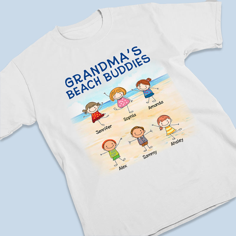 Beach Buddy - Family Personalized Custom Unisex T-shirt, Hoodie, Sweatshirt - Summer Vacation, Birthday Gift For Grandma