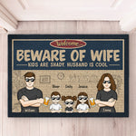 Our Standards Have Lowered With Each Child - Family Personalized Custom Decorative Mat - Gift For Family Members