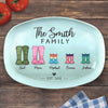 Our Family - Family Personalized Custom Platter - Gift For Family Members