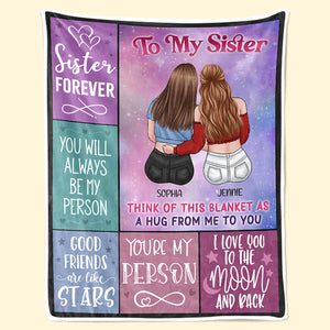 You Will Always Be My Person - Bestie Personalized Custom Blanket - Gift For Best Friends, BFF, Sisters